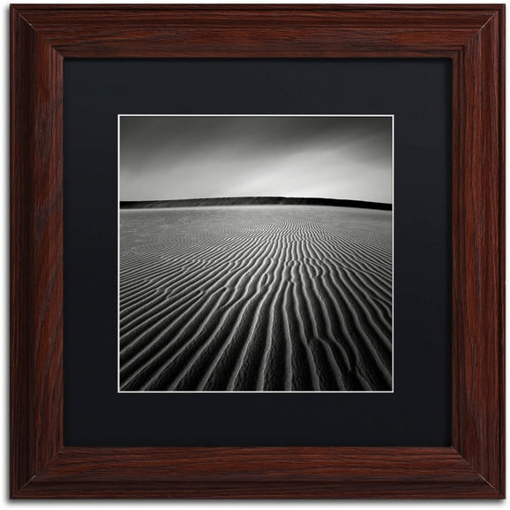 Trademark Fine Art "Ripples" Canvas Art by Dave MacVicar, Black Matte, Wood Frame