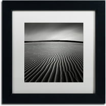 Trademark Fine Art "Ripples" Canvas Art by Dave MacVicar, White Matte, Black Frame