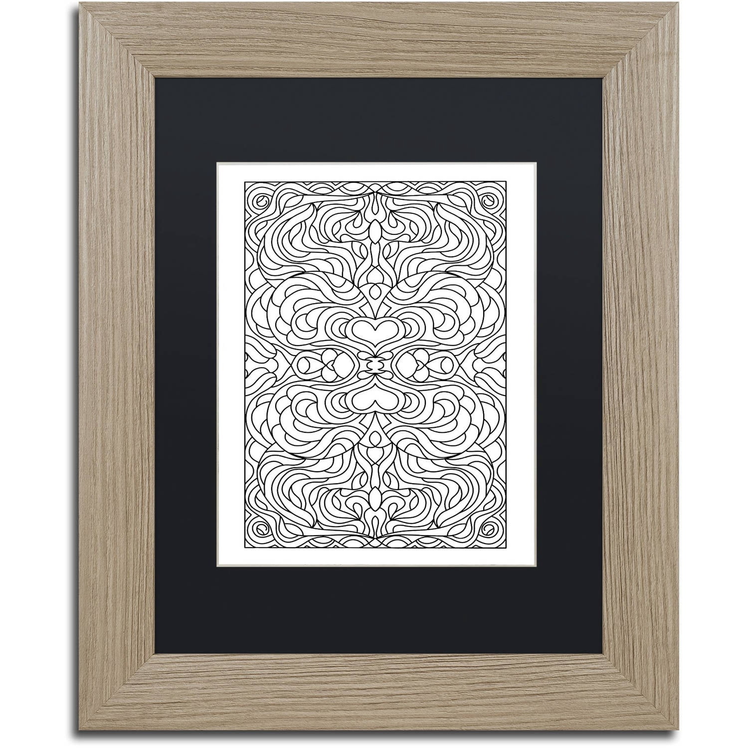 Trademark Fine Art "Ripples" Canvas Art by Kathy G. Ahrens, Black Matte, Birch Frame