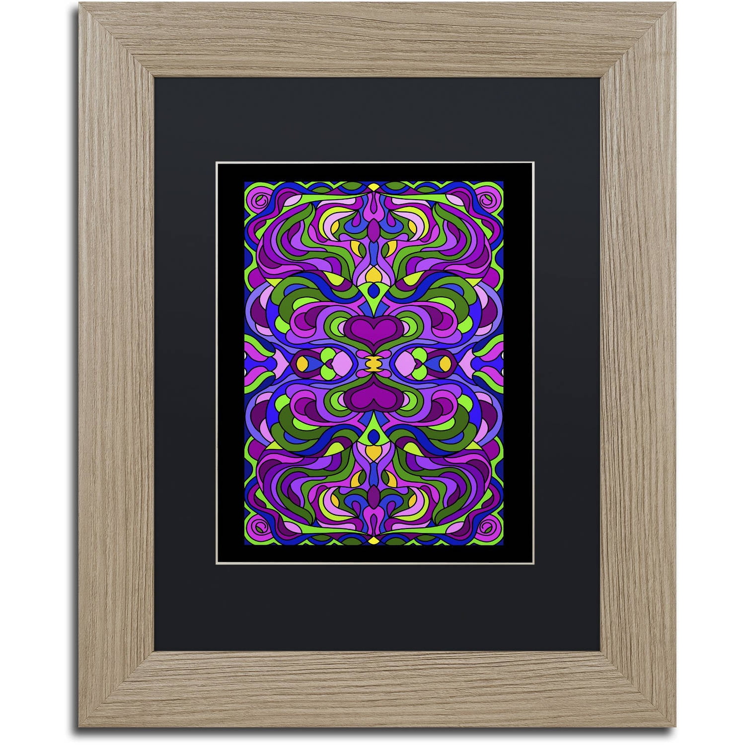 Trademark Fine Art "Ripples Roaring" Canvas Art by Kathy G. Ahrens, Black Matte, Birch Frame