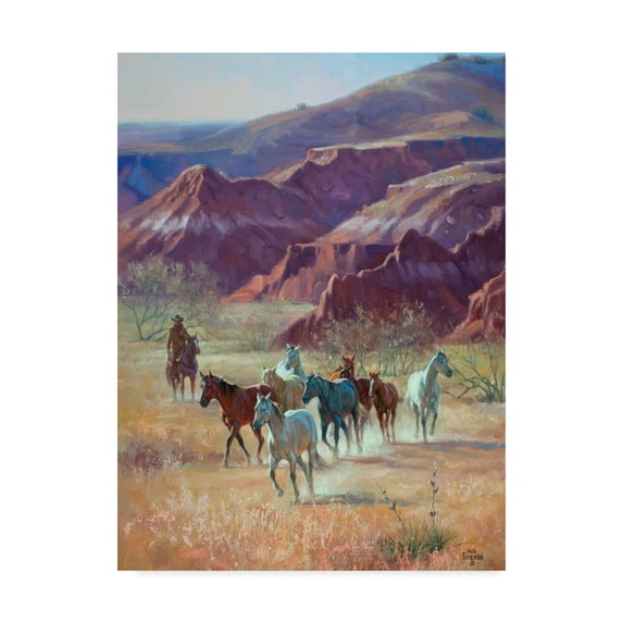 Trademark Fine Art 'River Breaks Bunch' Canvas Art by Jack Sorenson