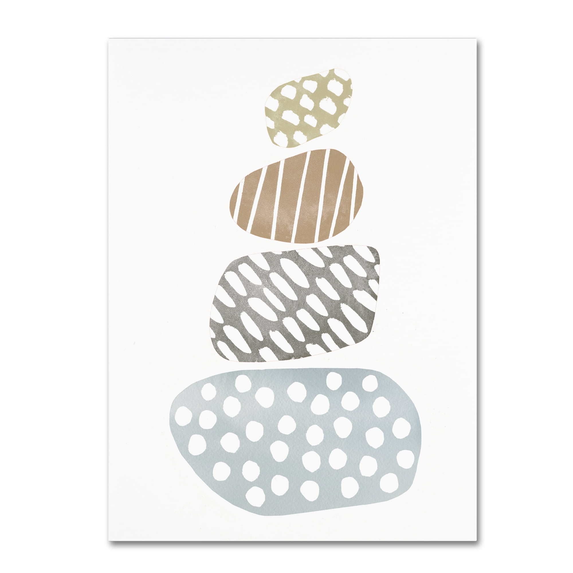 Trademark Fine Art 'River Stones II' Canvas Art by Moira Hershey