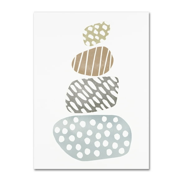 Trademark Fine Art 'River Stones II' Canvas Art by Moira Hershey