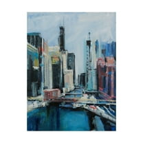 Trademark Fine Art 'River View Cityscape' Canvas Art by Curt Crain