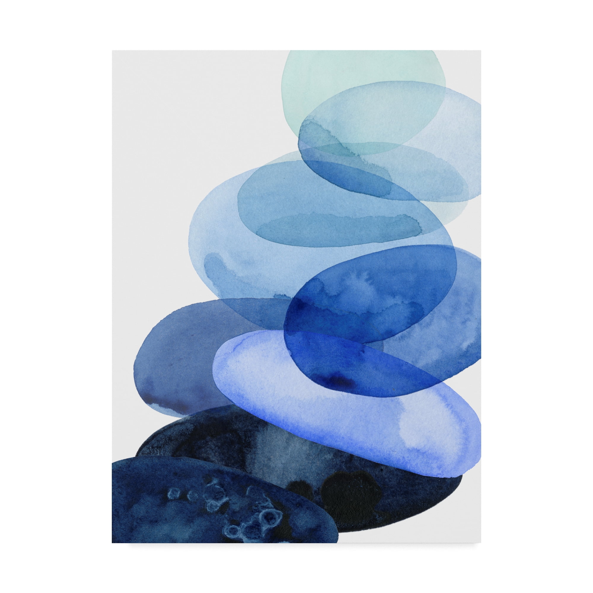 Trademark Fine Art 'River Worn Pebbles I' Canvas Art by Grace Popp