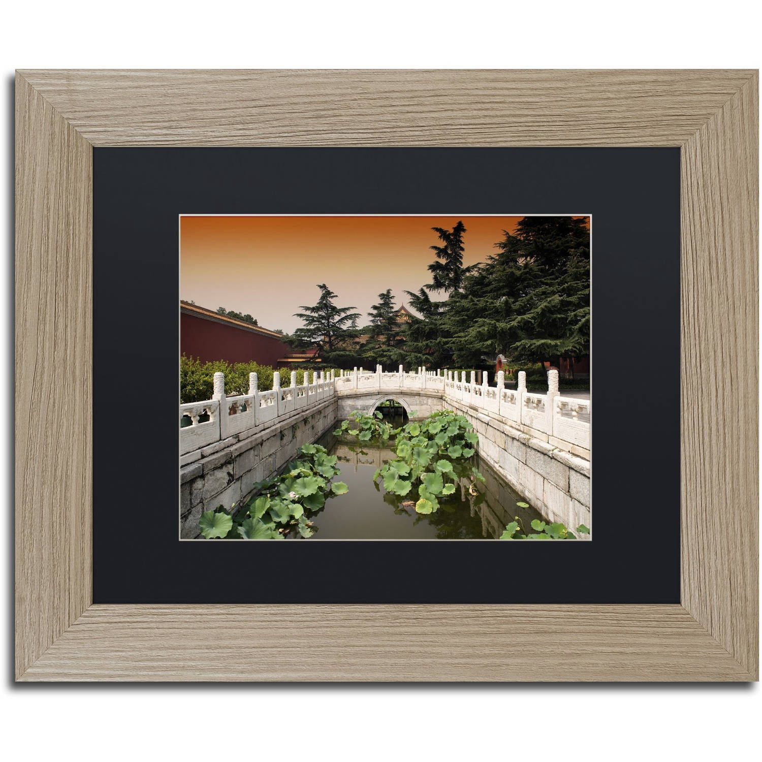 Trademark Fine Art "River of Gold" Canvas Art by Philippe Hugonnard, Black Matte, Birch Frame