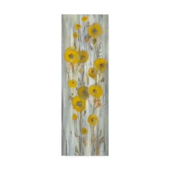 Trademark Fine Art 'Roadside Flowers II Crop' Canvas Art by Silvia Vassileva