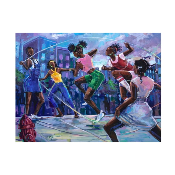 Trademark Fine Art Robert Jackson Double Dutch Canvas Wall Art - 19x14