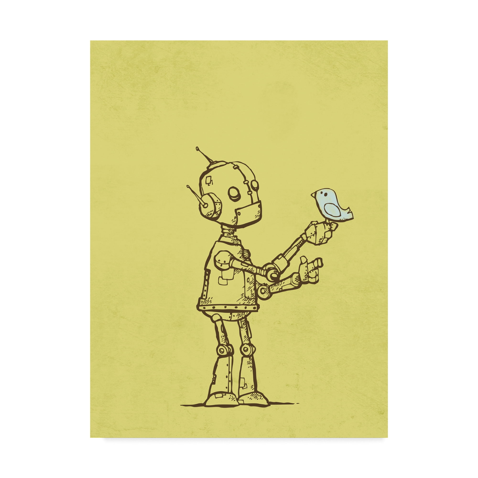 Trademark Fine Art 'Robot Bird' Canvas Art by Michael Murdock