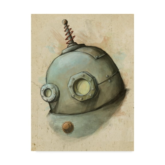 Trademark Fine Art 'Robot Painting' Canvas Art by Michael Murdock
