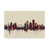 Trademark Fine Art 'Rochester New York Skyline III' Canvas Art by Michael Tompsett