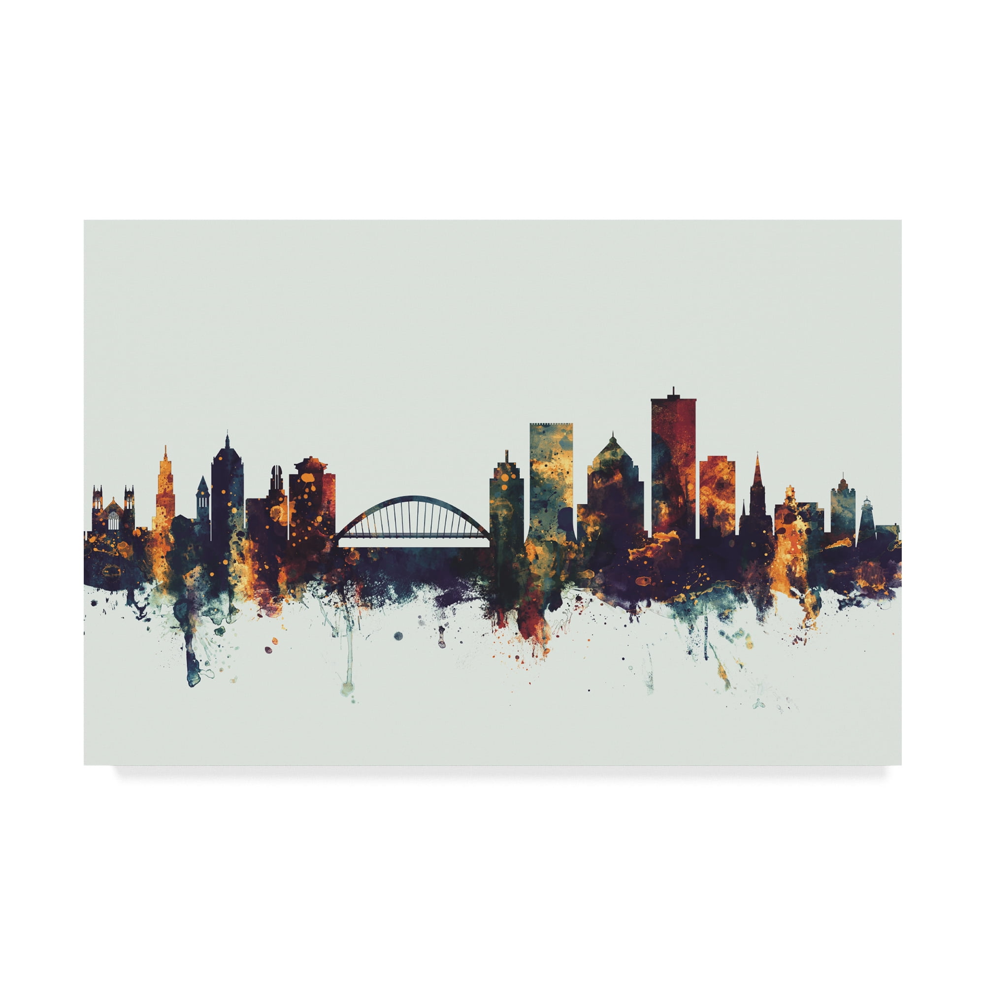 Trademark Fine Art 'Rochester New York Skyline IV' Canvas Art by Michael Tompsett