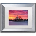 thumbnail image 1 of Trademark Fine Art "Rock Ablaze" Canvas Art by Michael Blanchette Photography White Matte, Silver Frame, 1 of 4