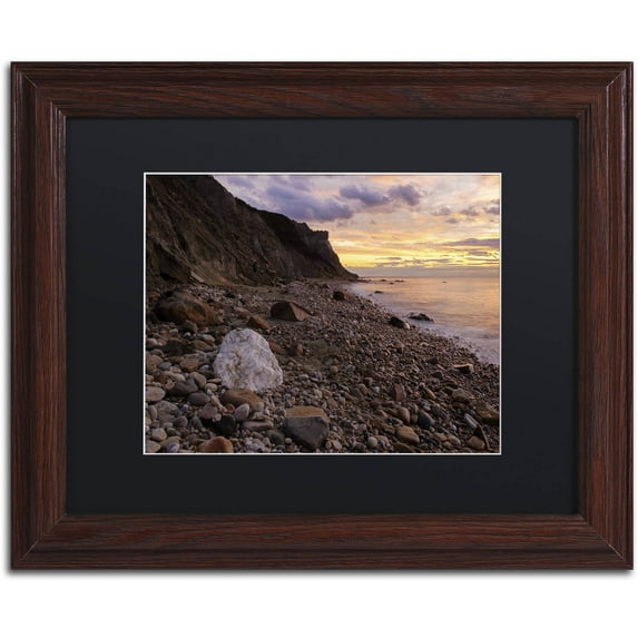 Trademark Fine Art 'Rock Equality' Canvas Art by Michael Blanchette Photography, Black Matte, Wood Frame