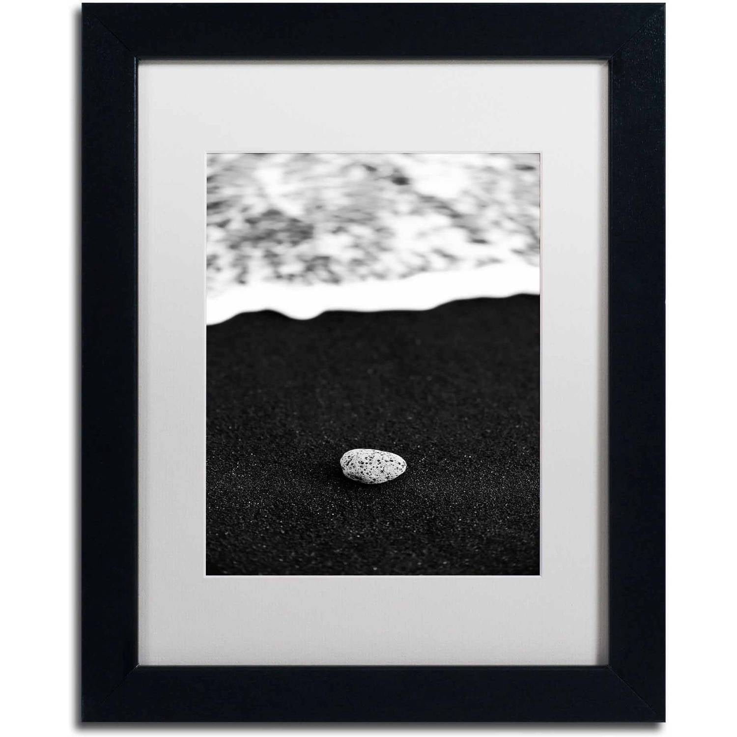 Trademark Fine Art 'Rocked by the Waves' Canvas Art by Philippe Sainte-Laudy, White Matte, Black Frame