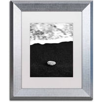 Trademark Fine Art 'Rocked by the Waves' Canvas Art by Philippe Sainte-Laudy, White Matte, Silver Frame
