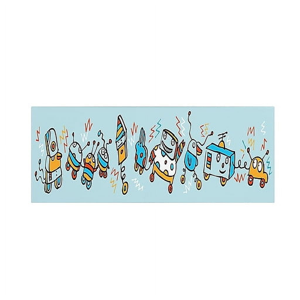Trademark Fine Art "Rocking Robots" Canvas Art by Carla Martell