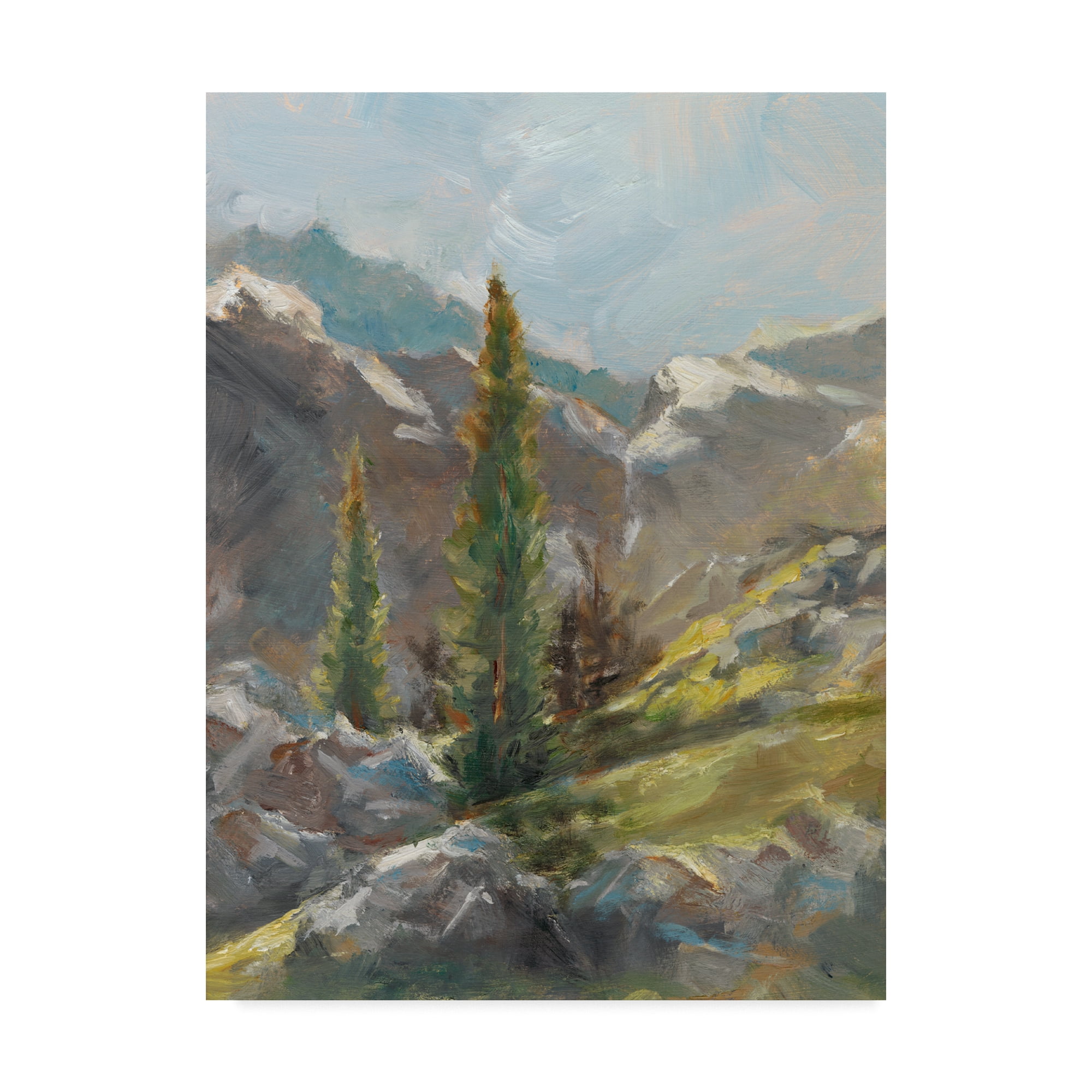 Trademark Fine Art 'Rocky Hillside I' Canvas Art by Ethan Harper