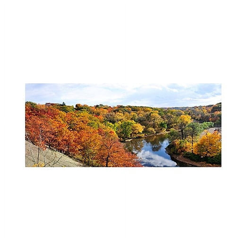 Trademark Fine Art "Rocky River Autumn" Canvas Wall Art by Kurt Shaffer