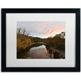 thumbnail image 1 of Trademark Fine Art "Rocky River Autumn Sunset" Canvas Art by Kurt Shaffer, White Matte, Black Frame, 1 of 4