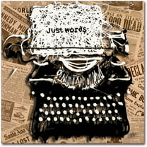 Trademark Fine Art Roderick Stevens 'Just Words 1' 14 x 14 (RS982-C1414GG)