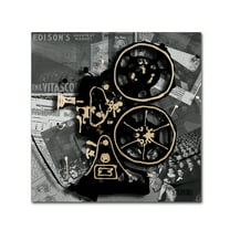 Trademark Fine Art Roderick Stevens 'Movie Projector' 14 x 14 (RS1004-C1414GG)