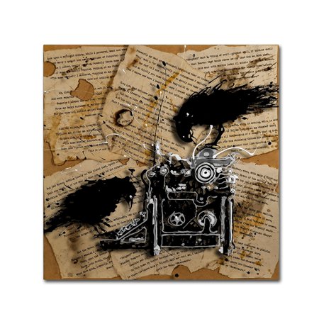Trademark Fine Art Roderick Stevens 'Quoth the Raven 1' 14 x 14 (RS1010-C1414GG)