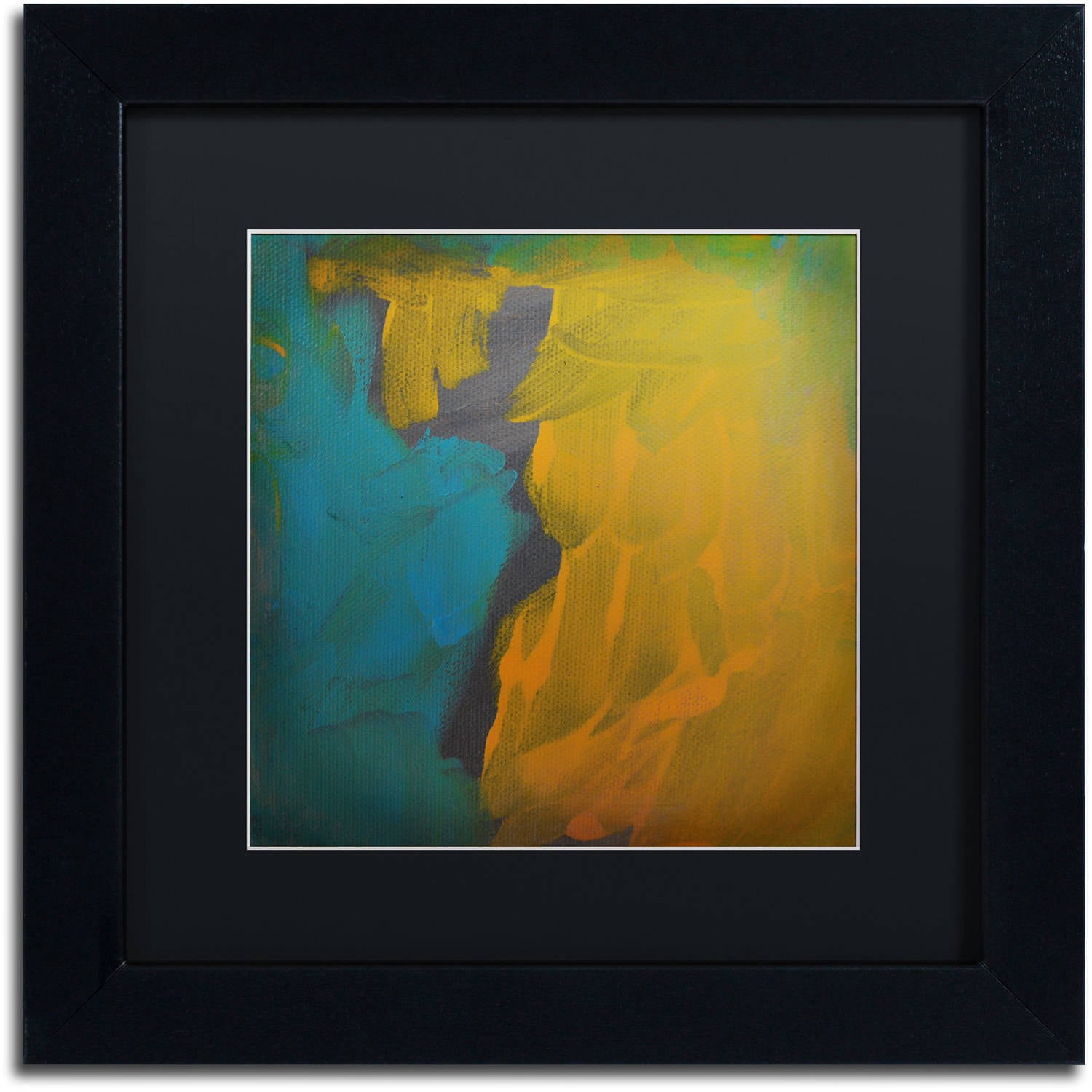 Trademark Fine Art "Rogue" Canvas Art by Nicole Dietz Black Matte, Black Frame