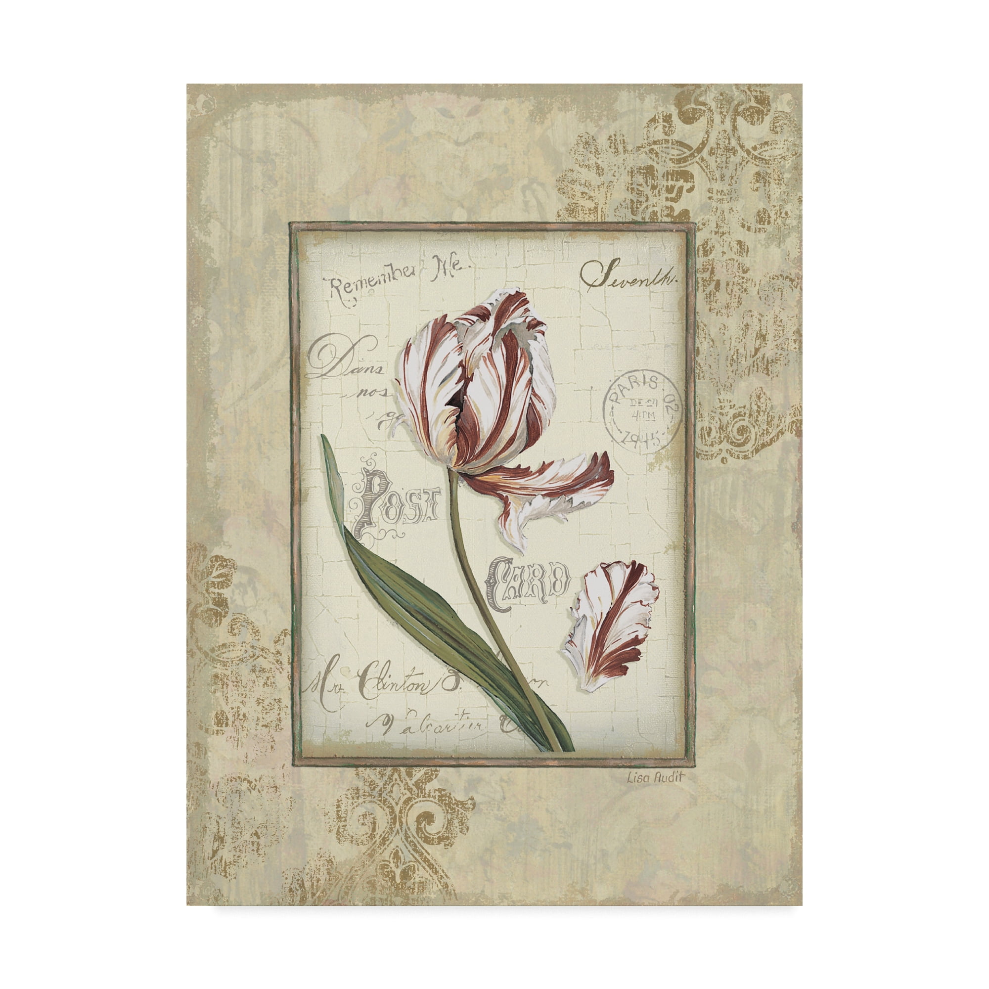 Trademark Fine Art 'Romantic Letters II' Canvas Art by Lisa Audit