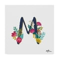 thumbnail image 1 of Trademark Fine Art 'Romantic Luxe Monogram M Navy' Canvas Art by Janelle Penner, 1 of 3