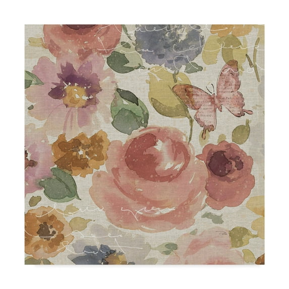 Trademark Fine Art 'Romantic Poem III' Canvas Art by Pela