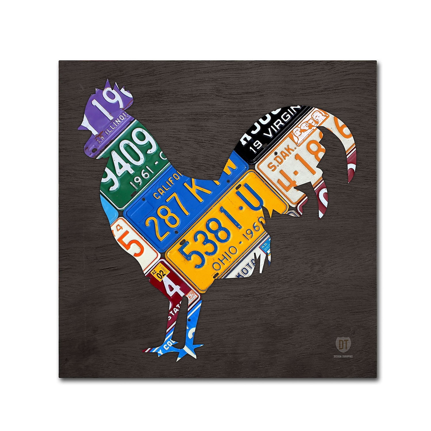 Trademark Fine Art 'Rooster' Canvas Art by Design Turnpike