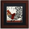 thumbnail image 1 of Trademark Fine Art "Roosters of Paris I" Canvas Art by Color Bakery Black Matte, Wood Frame, 1 of 4