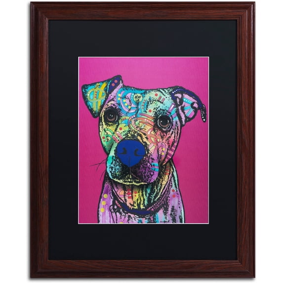 Trademark Fine Art "Rosa 23" Canvas Art by Dean Russo, Black Matte, Wood Frame