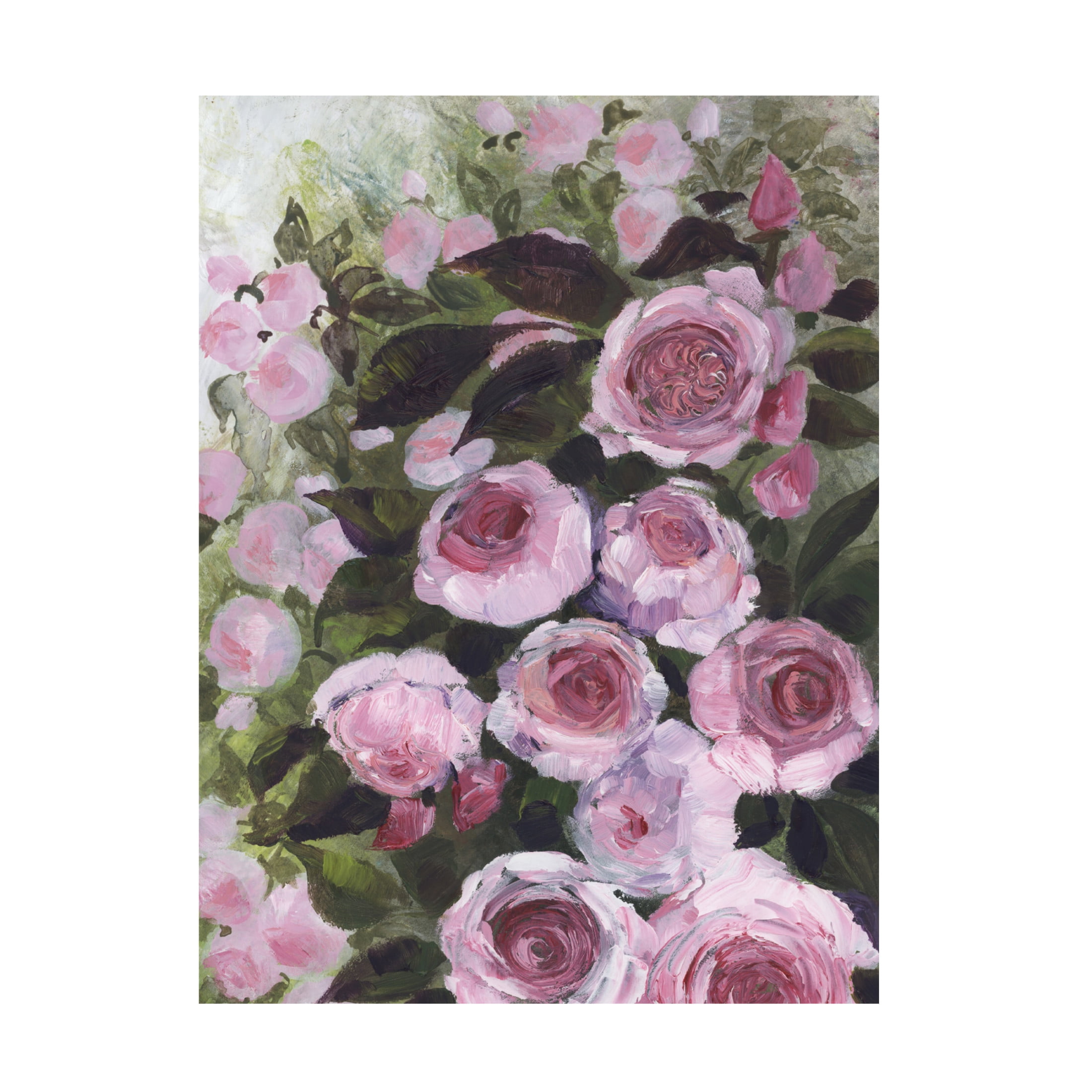 Trademark Fine Art Rosana Laiz Blursbyai Aurorie painterly roses Canvas Wall Art