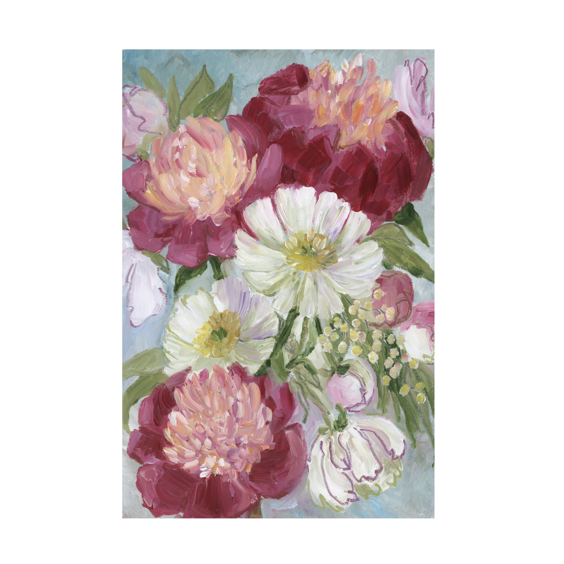 Trademark Fine Art Rosana Laiz Blursbyai Eleanora painterly florals Canvas Wall Art