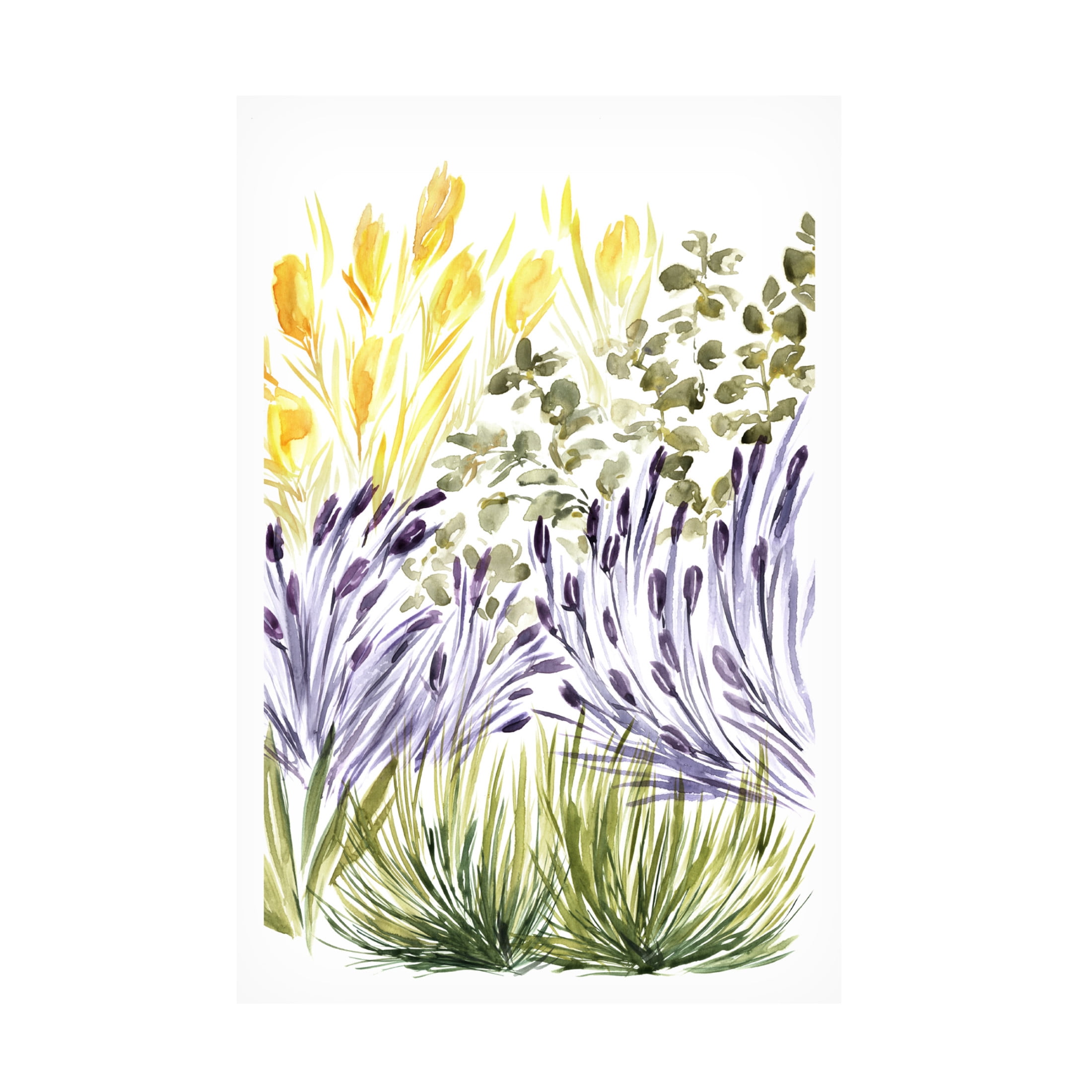 Trademark Fine Art Rosana Laiz Blursbyai Elisa's garden right Canvas Wall Art