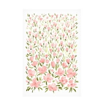 Trademark Fine Art Rosana Laiz Blursbyai Field of pink flowers Canvas Wall Art