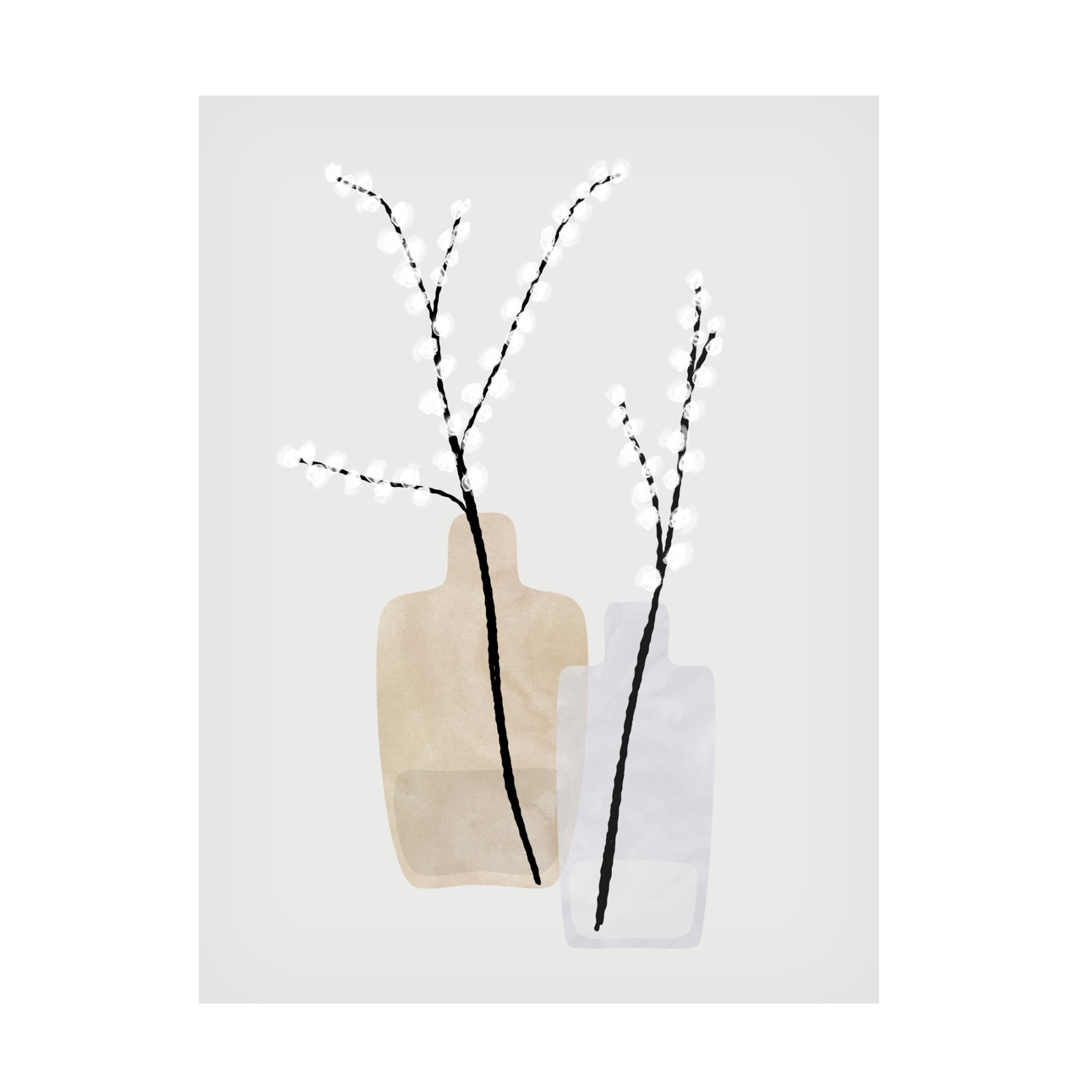 Trademark Fine Art Rosana Laiz Blursbyai Flower branches in vases Canvas Wall Art