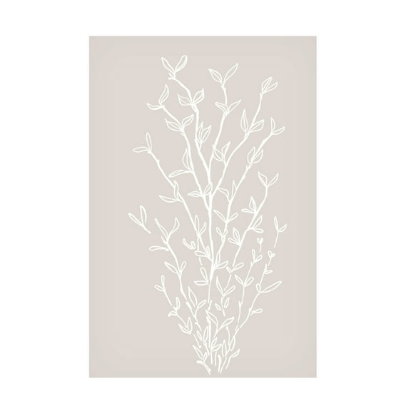 Trademark Fine Art Rosana Laiz Blursbyai Garran branch in beige Canvas Wall Art