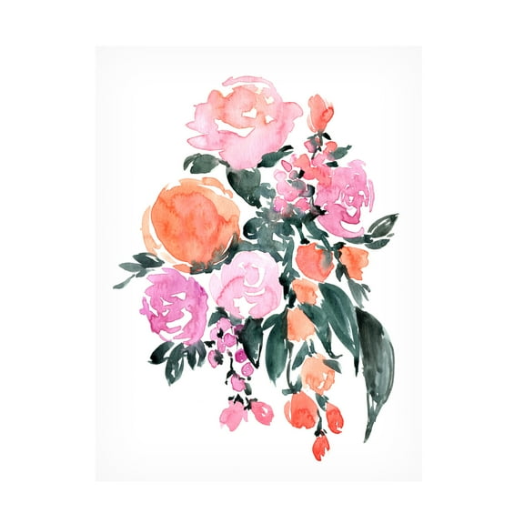 Trademark Fine Art Rosana Laiz Blursbyai Heidi bouquet Canvas Wall Art