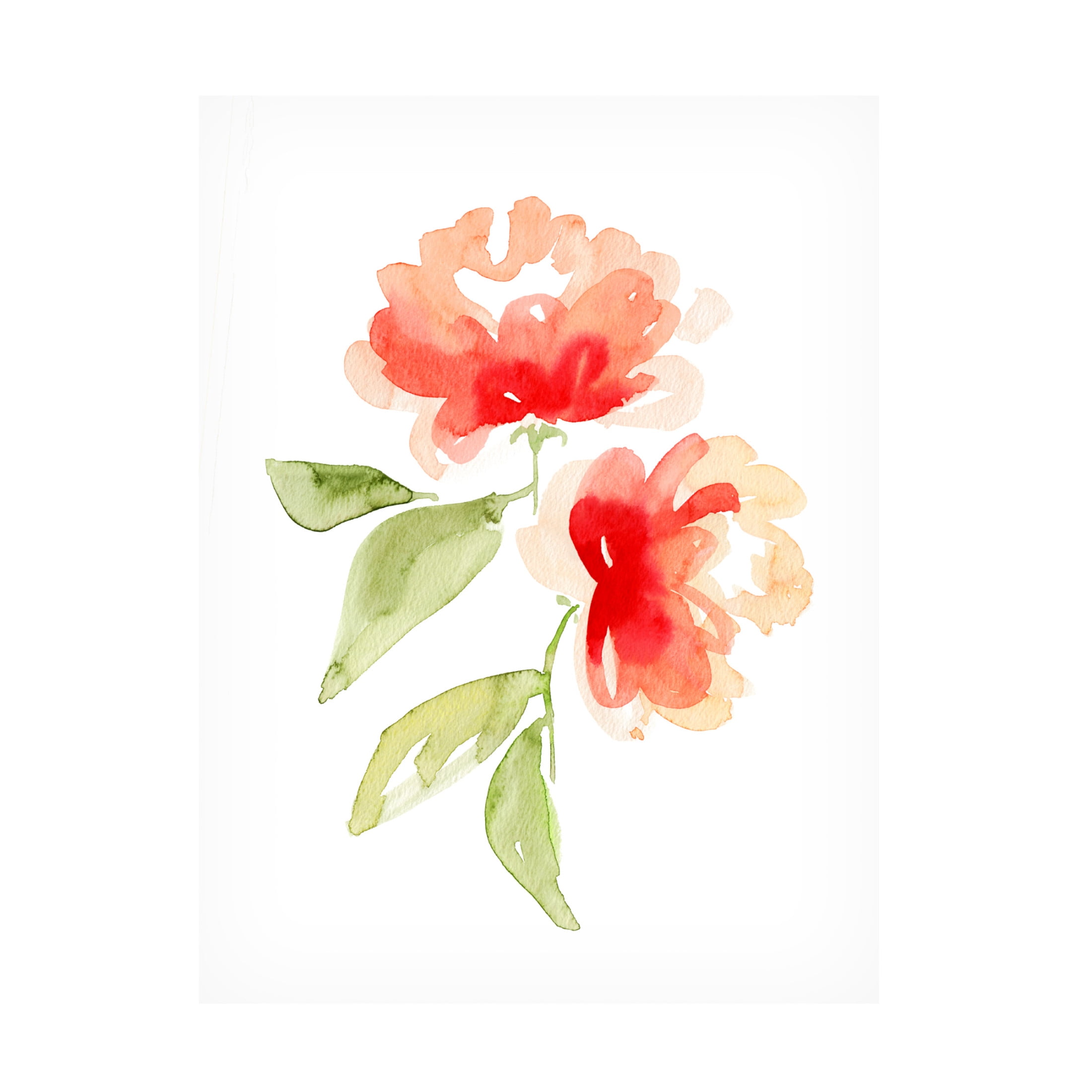Trademark Fine Art Rosana Laiz Blursbyai Kailey coral Canvas Wall Art