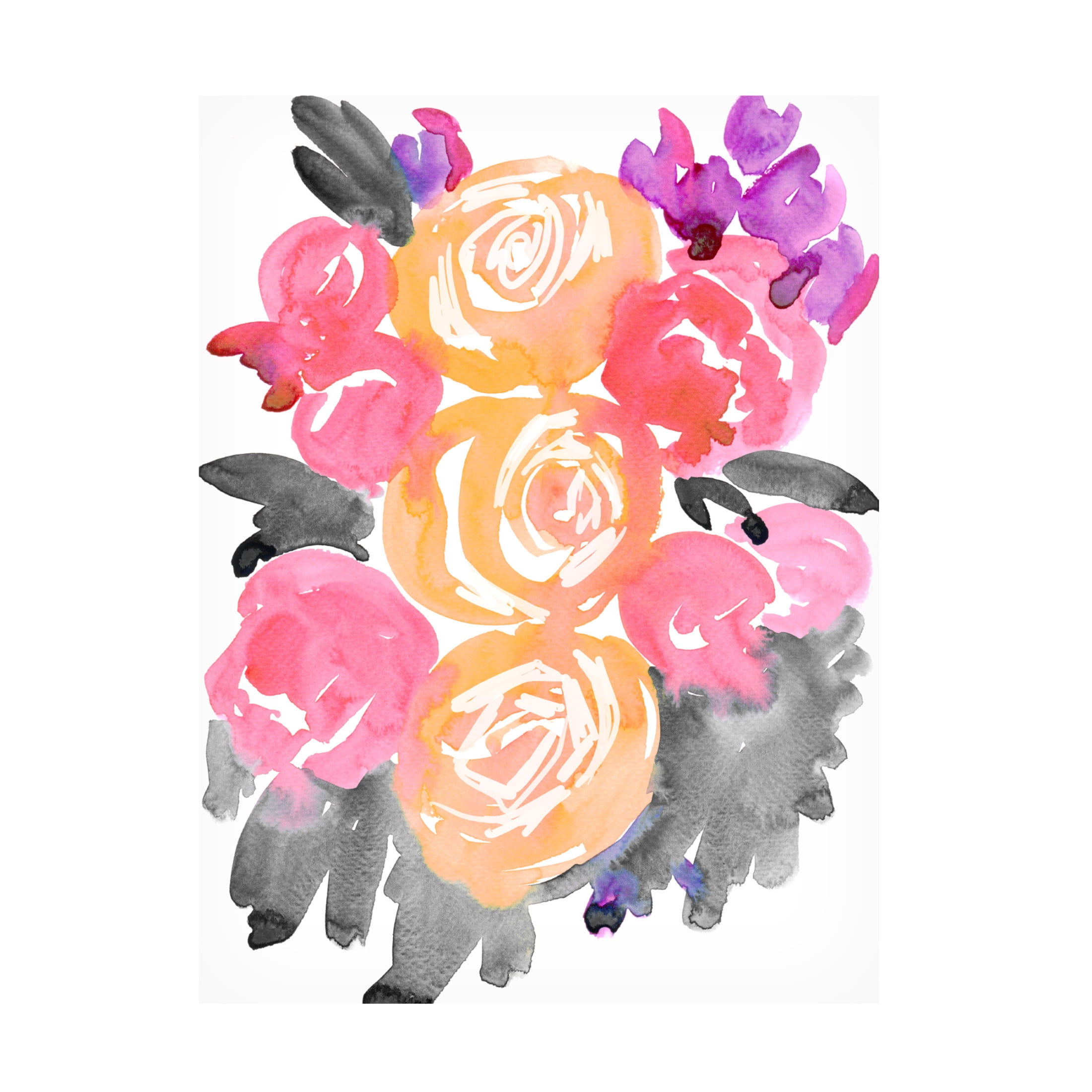 Trademark Fine Art Rosana Laiz Blursbyai Olympe florals I Canvas Wall Art