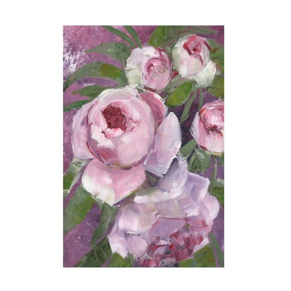 Trademark Fine Art Rosana Laiz Blursbyai Rylee painterly roses Canvas Wall Art