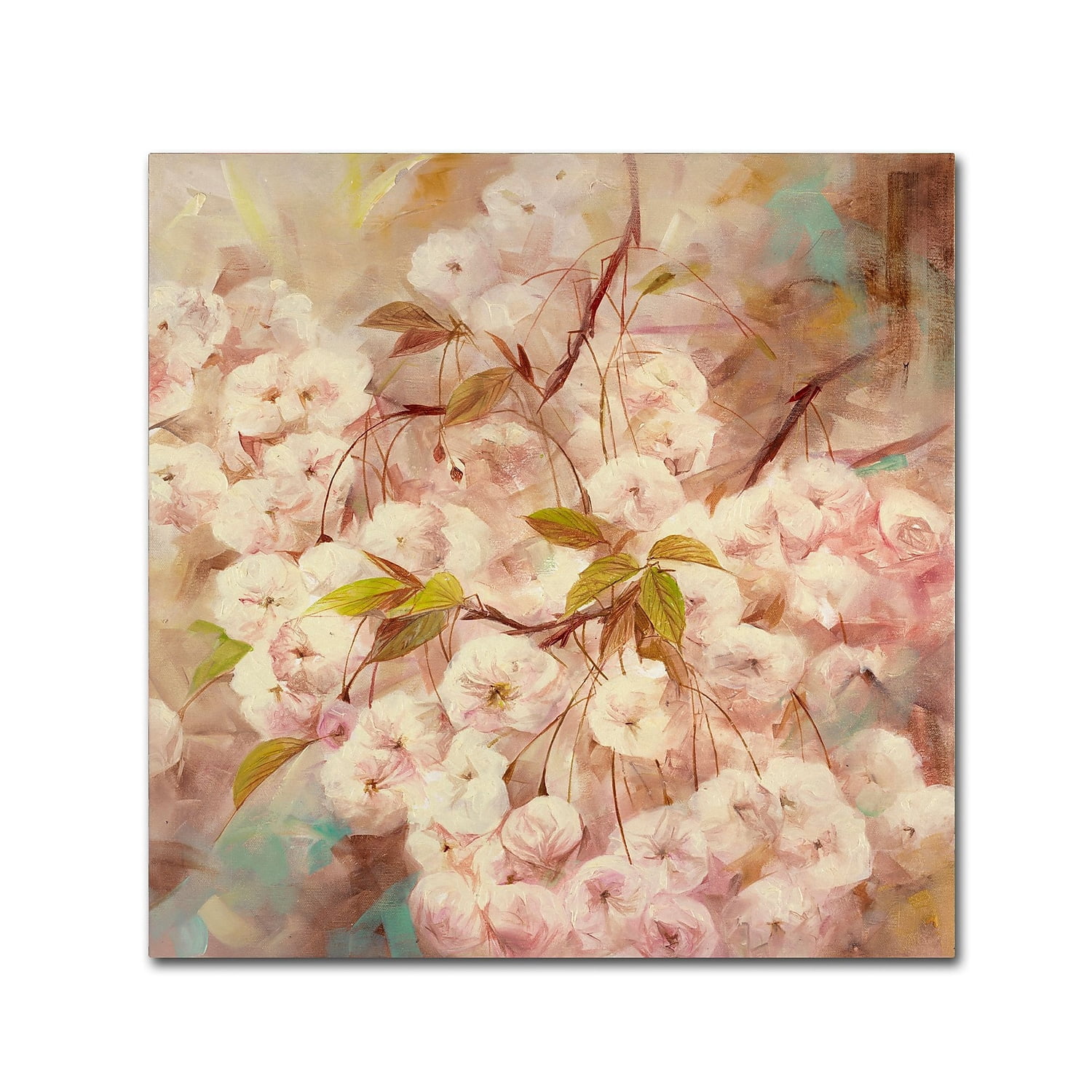 Trademark Fine Art "Rose Bush I" Canvas Art by Li Bo