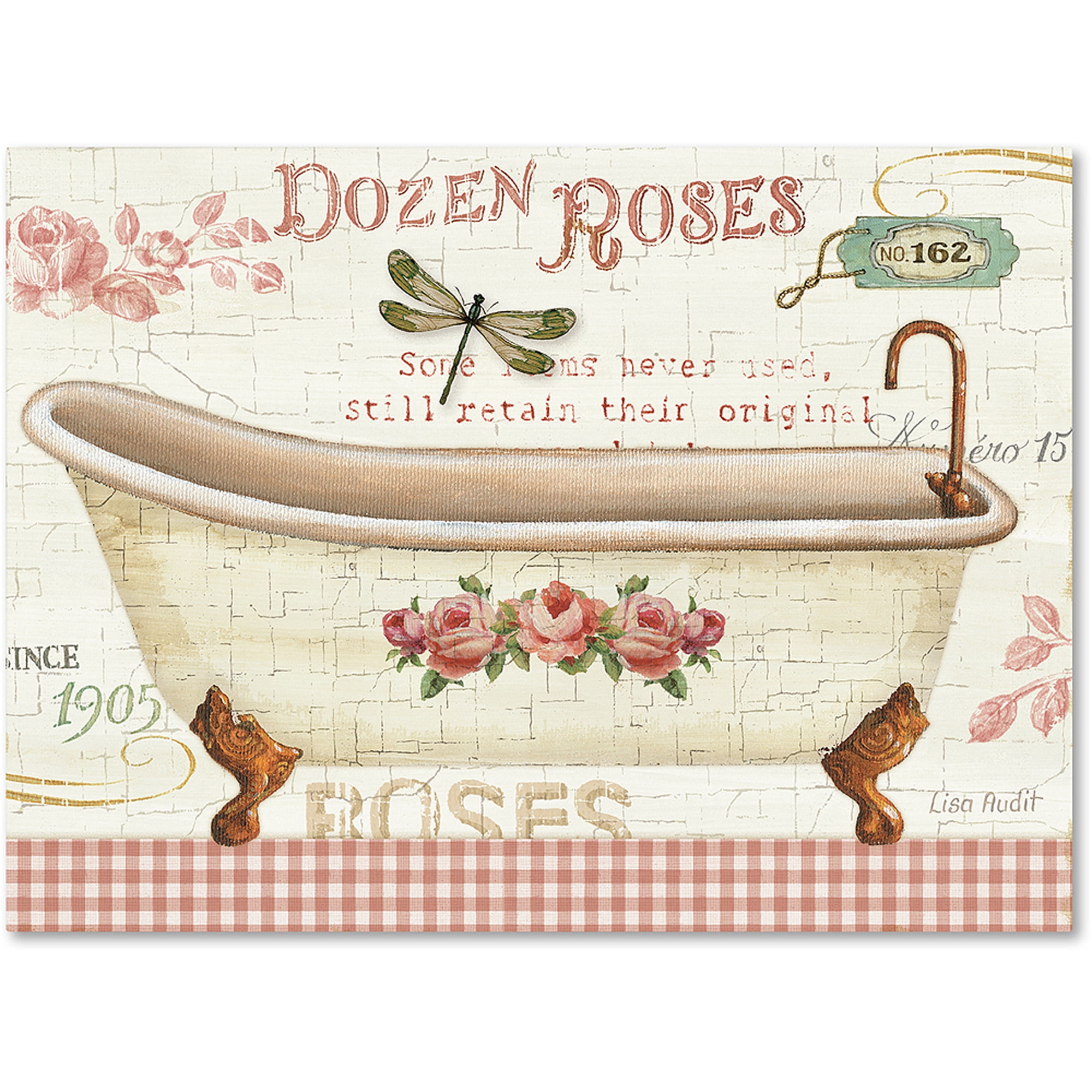 Trademark Fine Art "Rose Garden IV no Border" Canvas Art by Lisa Audit