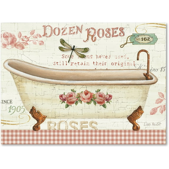 Trademark Fine Art "Rose Garden IV no Border" Canvas Art by Lisa Audit