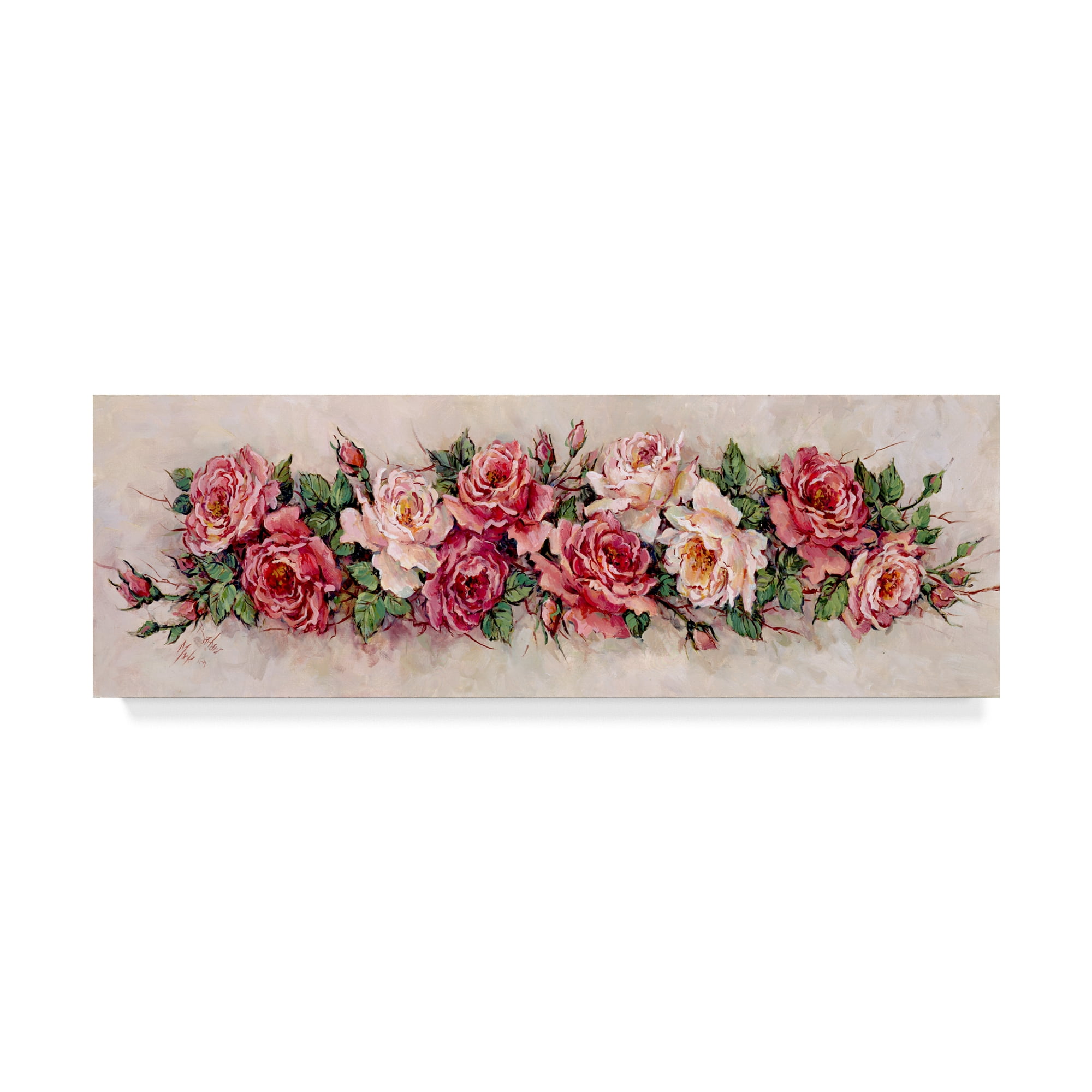 Trademark Fine Art ' Rose Panel' Canvas Art by Barbara Mock