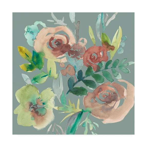 Trademark Fine Art 'Rosealeah V' Canvas Art by Chariklia Zarris