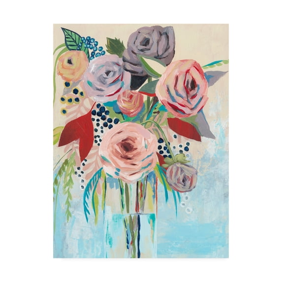 Trademark Fine Art 'Roseate Posy II' Canvas Art by Grace Popp